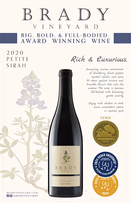 Brady Vineyards Petite Sirah Rodeo Uncorked Poster preview