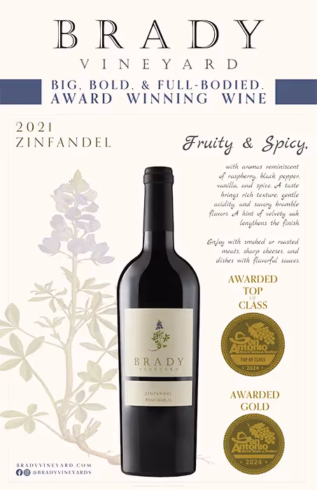 Brady Vineyards Zinfandel Poster preview