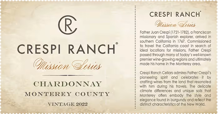 Crespi Ranch Chardonnay Label Image preview