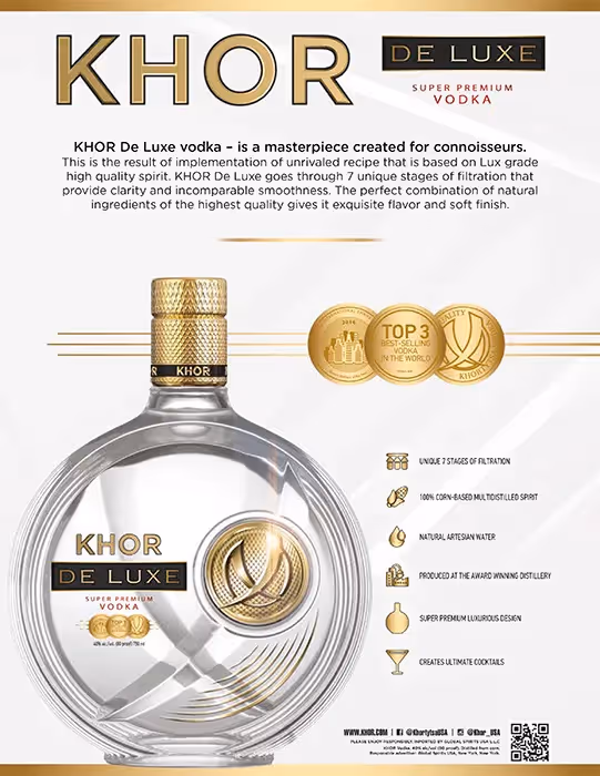 Khor De Luxe Vodka Sell Sheet preview