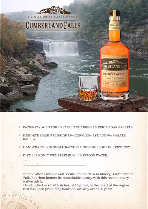 Cumberland Falls Bourbon Sell Sheet preview