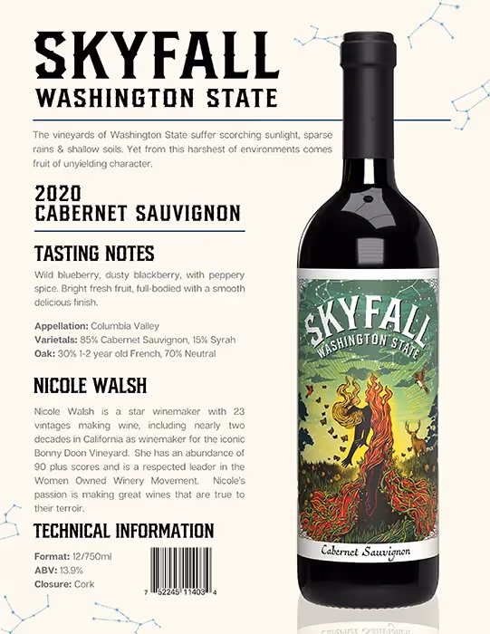 Skyfall Cabernet Sauvignon Tech Sheet  preview