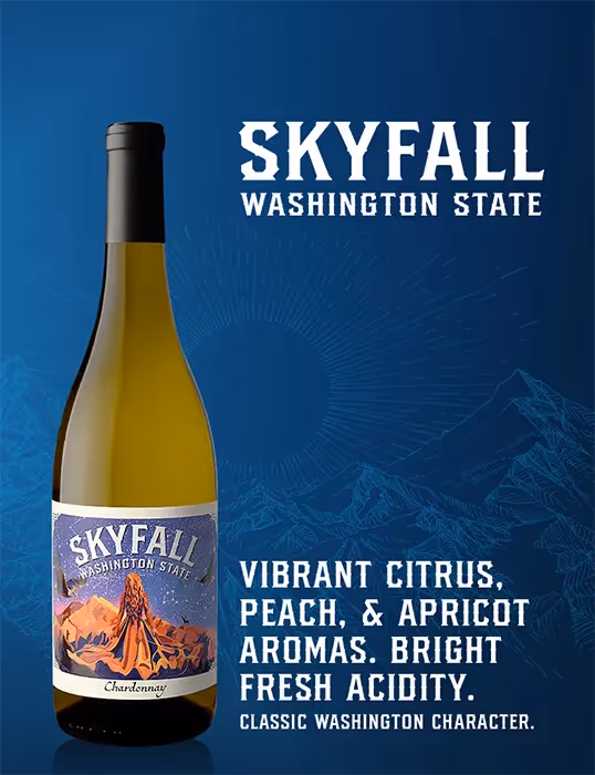 Skyfall Chardonnay Shelf Talker preview