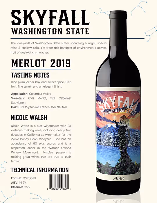 Skyfall Merlot Tech Sheet preview