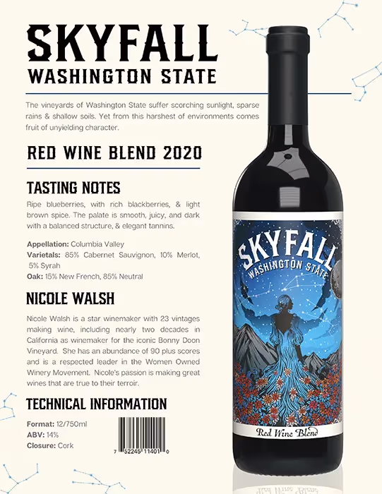 Skyfall Red Blend Tech Sheet preview
