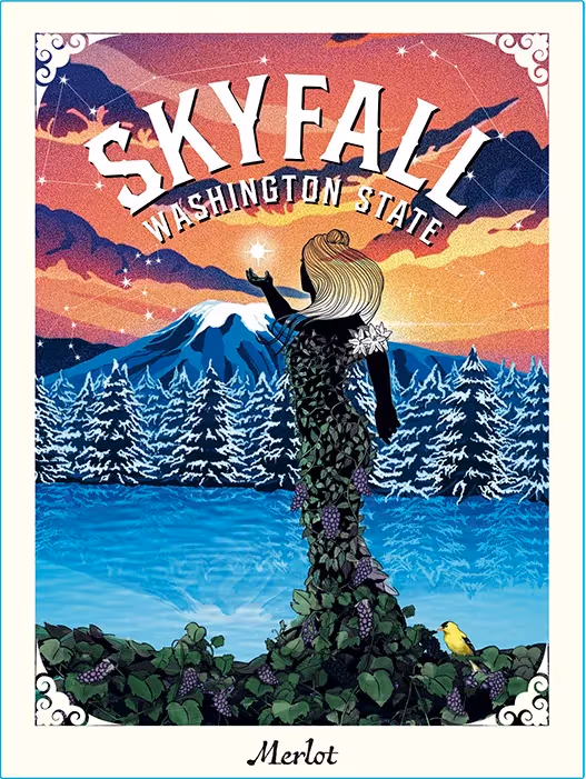 Skyfall Merlot Label Images preview