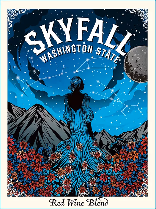 Skyfall Red Blend Label Images preview