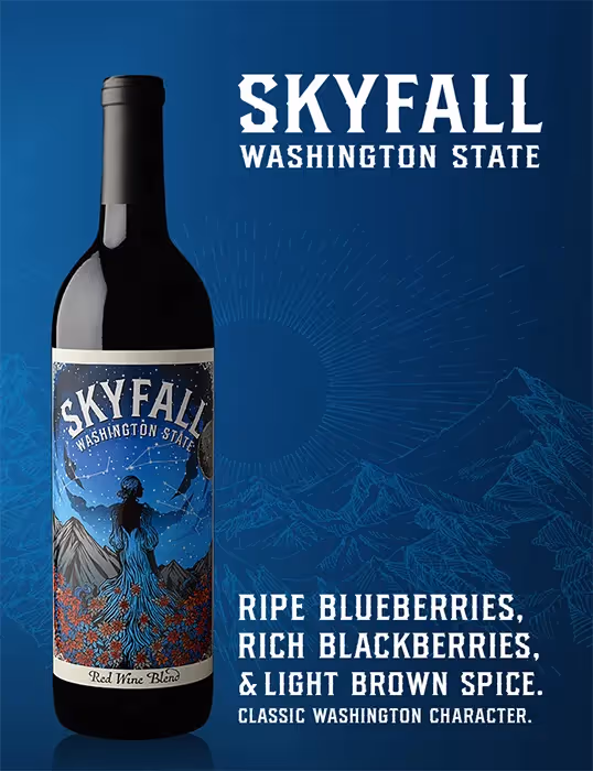 Skyfall Red Blend Shelf Talker preview