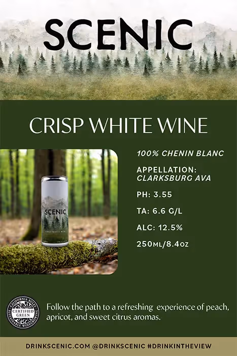 Scenic View Wines White Wine Tech Sheet preview