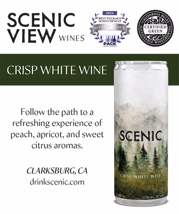 Scenic View Wines White Wine Shelf Talkers preview