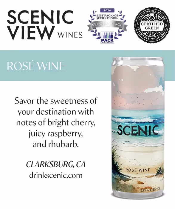 Scenic View Wines Rosé Wine Shelf Talkers preview