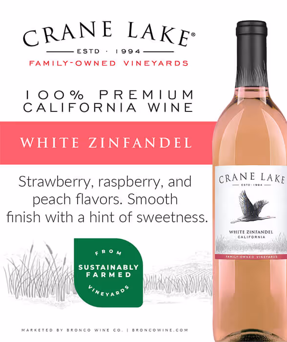 Crane Lake White Zinfandel Shelf Talkers preview