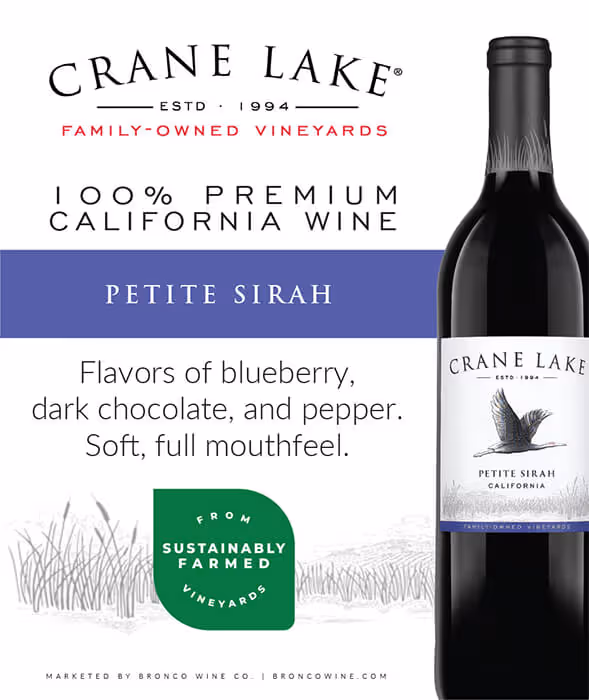 Crane Lake Petite Sirah Shelf Talkers preview