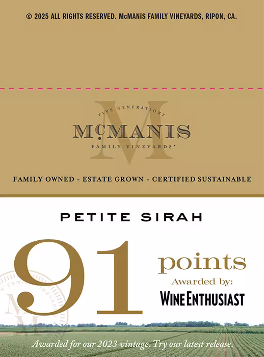 McManis Petite Sirah Shelf Talker preview