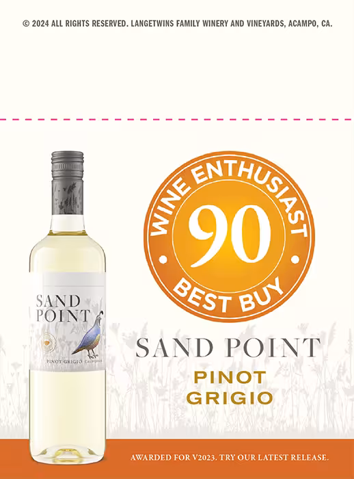 Sand Point Pinot Grigio Shelf Talkers preview