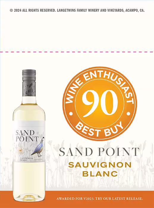 Sand Point Sauvignon Blanc Shelf Talkers preview