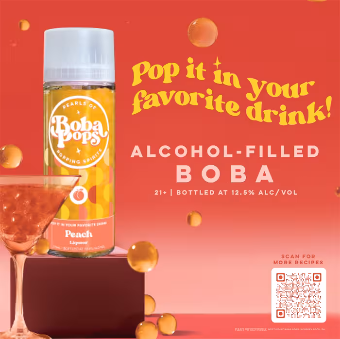 Boba Pops Peach Shelf Talker preview