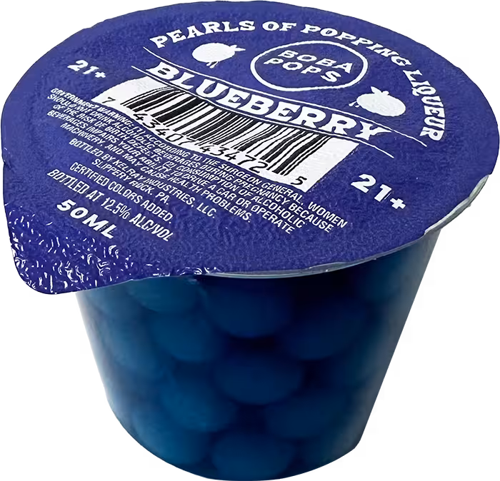 Boba Pops 50mL Blueberry Liqueur Product Shot preview