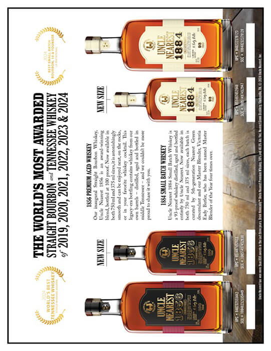 Uncle Nearest 375 ML Whiskey Sales Sheet preview