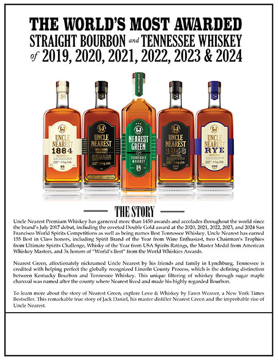 Uncle Nearest Whiskey Family Sales Sheet preview