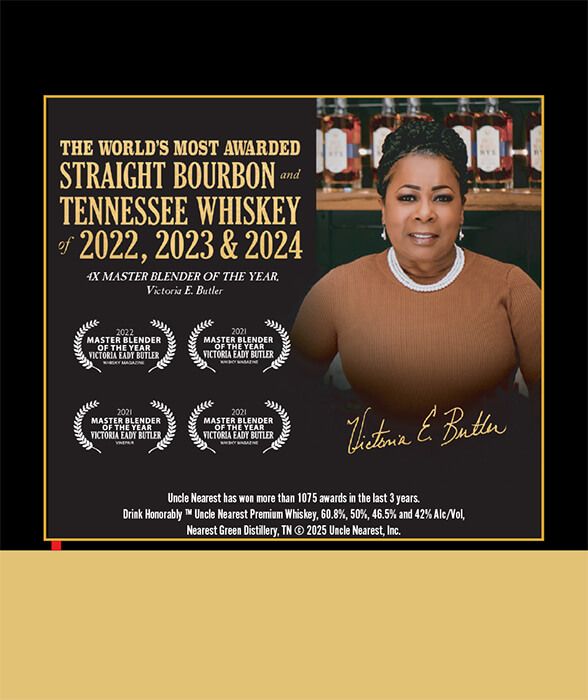 Uncle Nearest Victoria Butler Shelf Talker preview