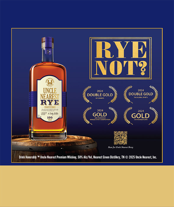 Uncle Nearest Straight Rye Whiskey Shelf Talker preview