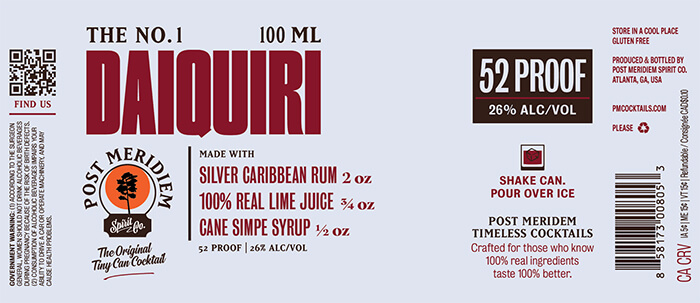 Post Meridiem Daiquiri Label preview