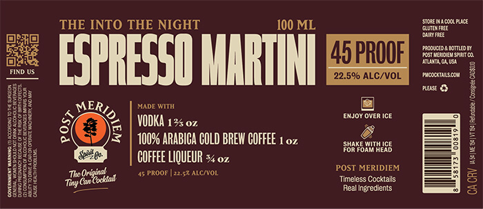 Post Meridiem Espresso Martini Label preview