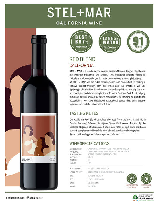 Stel+Mar Red Blend Tech Sheet preview