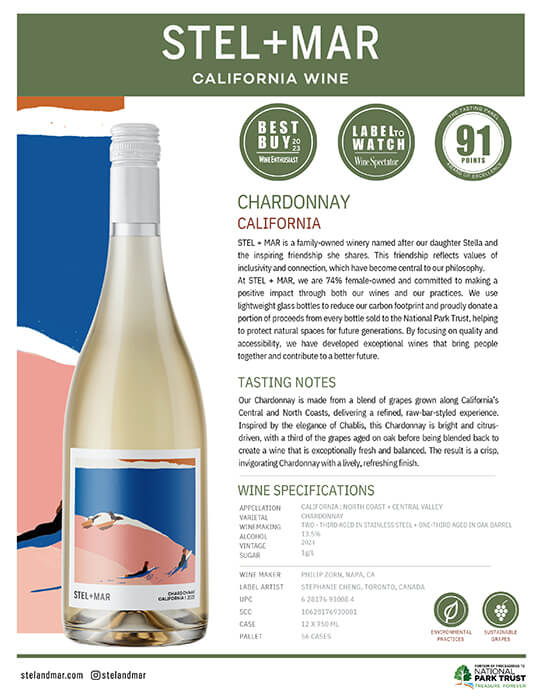 Stel+Mar Chardonnay Tech Sheet preview