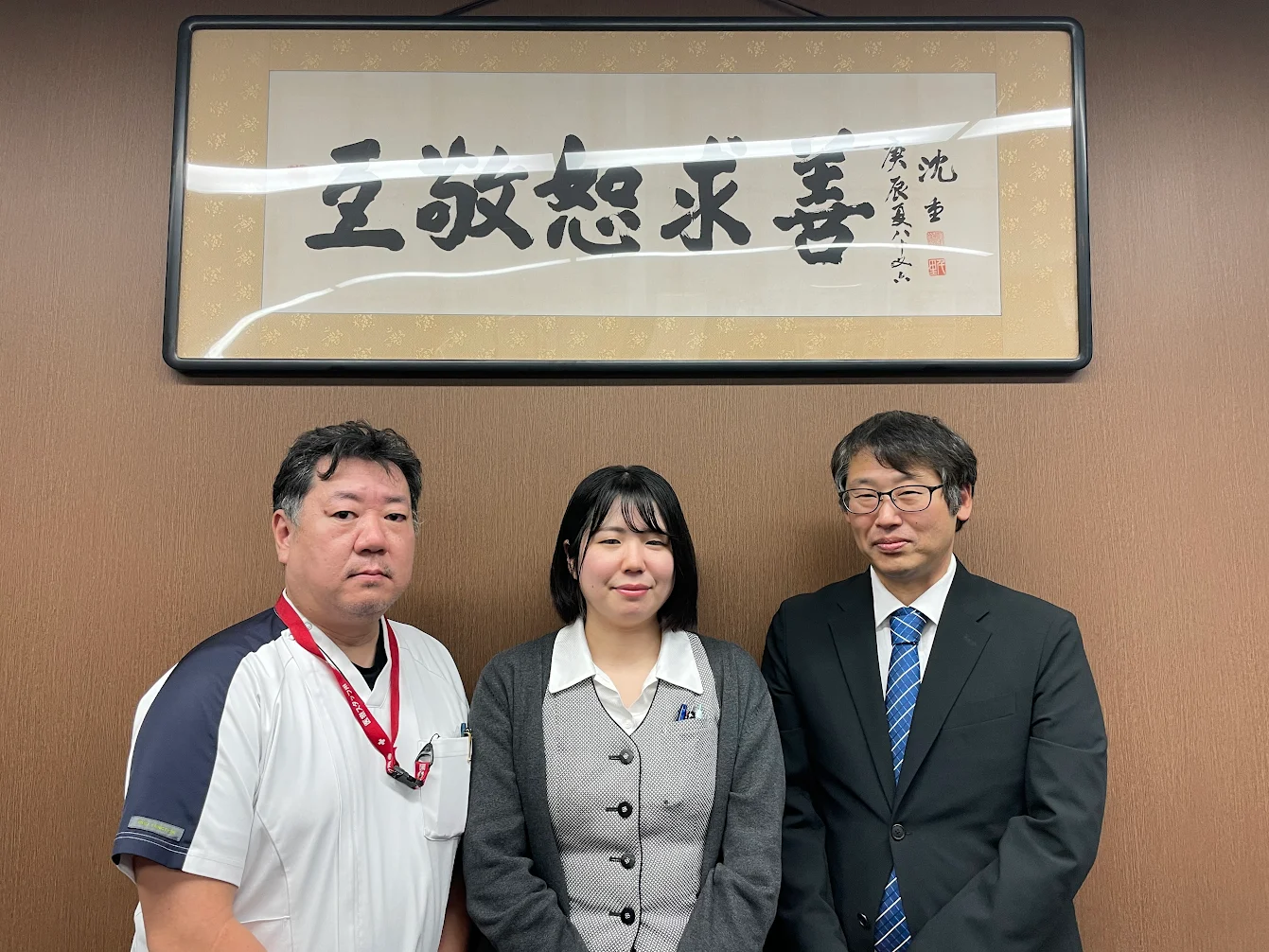 （左から、総務人事部　松宮様、工場長　鷲尾様）