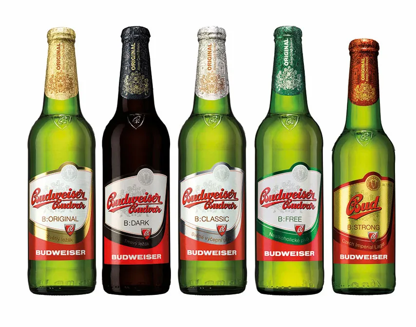 Redesign of Budějovický Budvar packaging