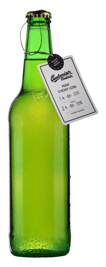 Právě stočený ležák B:ORIGINAL se prodává v láhvích o objemu 0,5l.