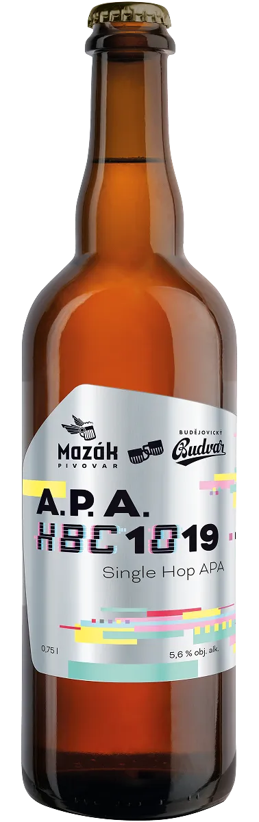 Limitované pivo A. P. A. HBC1019 (lahev s etiketou)