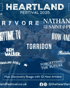 Heartland Festival 2025 lineup poster.