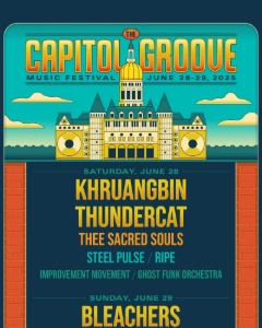 The Capitol Groove 2025 lineup poster.