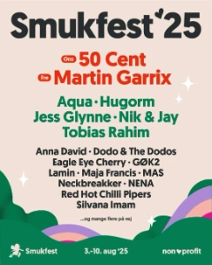 Smukfest 2025 lineup poster.