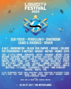 Liquicity Festival 2025 lineup poster.