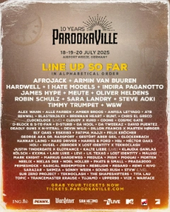 ParookaVille 2025 lineup poster.
