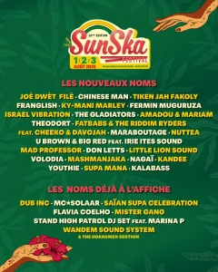 SunSka Festival 2025 lineup poster.