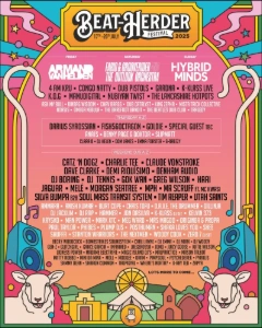 The Beat-Herder Festival 2025 lineup poster.
