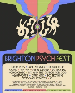 Brighton Psych Fest 2025 lineup poster.
