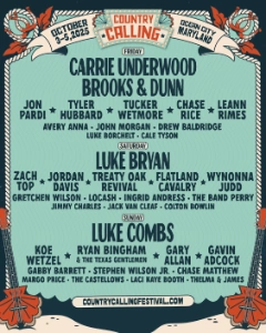 Country Calling 2025 lineup poster.