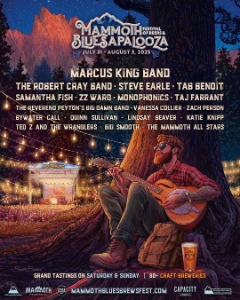 Mammoth Bluesapalooza 2025 lineup poster.