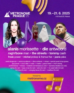 Metronome Prague 2025 lineup poster.