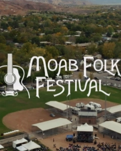 Moab Folk Festival 2025 lineup poster.