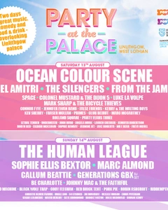 Party at The Palace 2025 lineup poster.