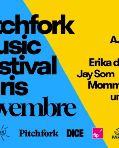 Pitchfork Paris 2025 lineup poster.