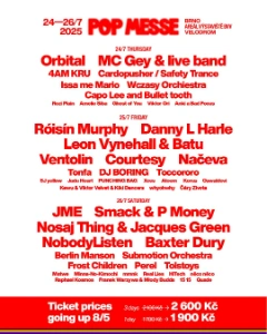 Pop Messe 2025 lineup poster.