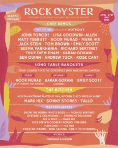 Rock Oyster Festival 2025 lineup poster.